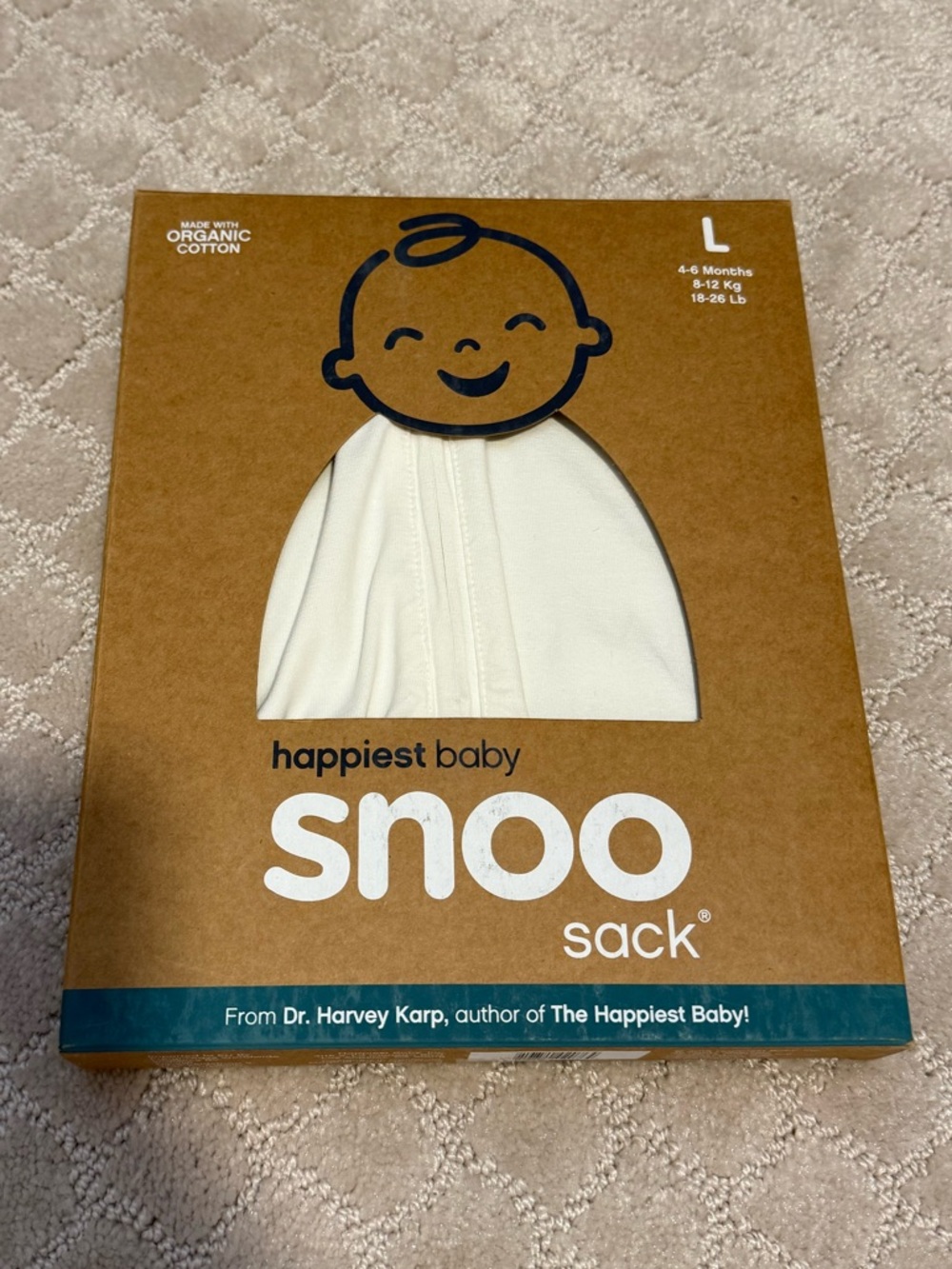 Happiest Baby Snoo Sleep Sack in Cream - Large